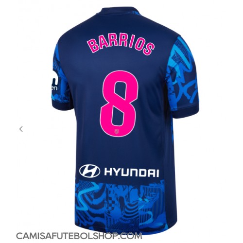 Camisa de time de futebol Atletico Madrid Pablo Barrios #8 Replicas 3º Equipamento 2024-25 Manga Curta